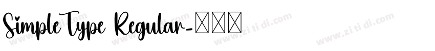 SimpleType Regular字体转换